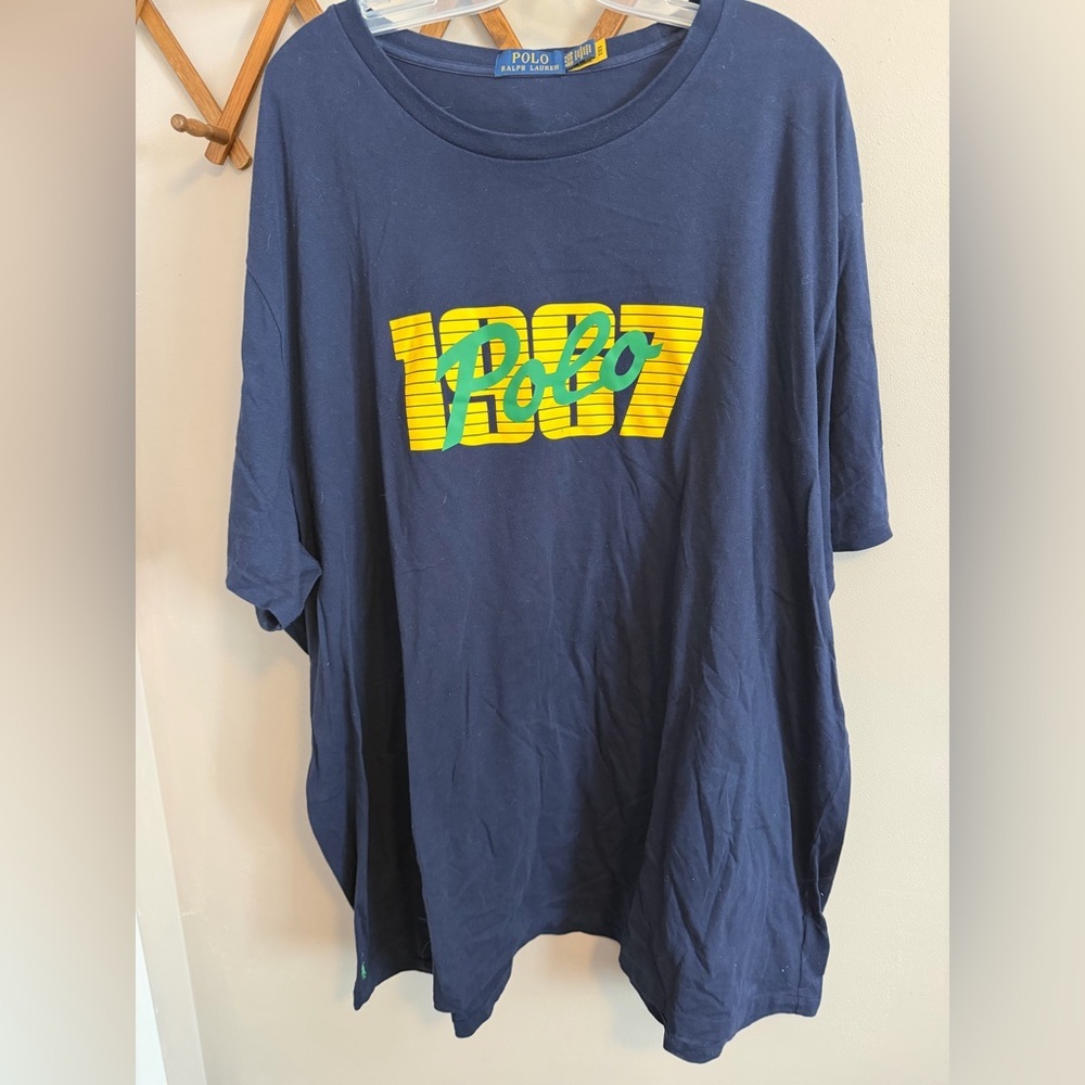 Polo Ralph Lauren] [Navy Blue] [1967 Graphic Retro Streetwear] [4XB]